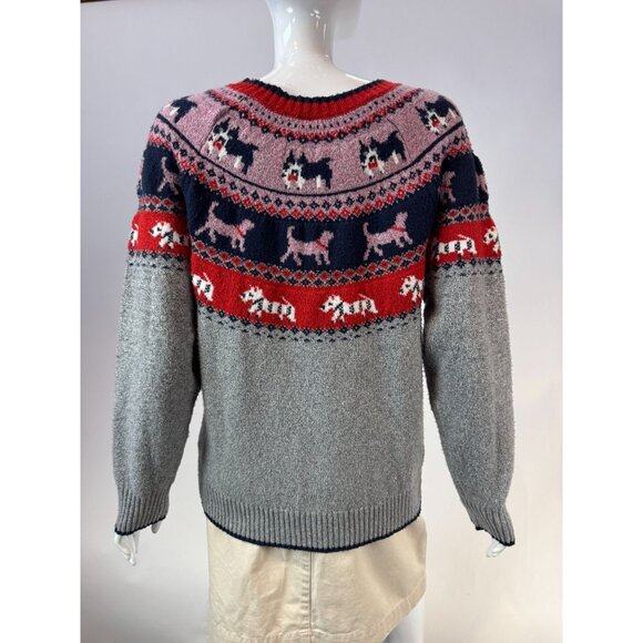 Vintage Holiday Time Dog Pattern Sweater M (8-10) - Picture 16 of 16